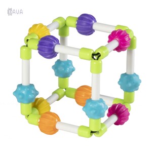 Розвивальні іграшки: Прорізувач тактильний Куббі, Fat Brain Toys Quubi