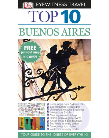 Для середнього шкільного віку: DK Eyewitness Top 10 Travel Guide: Buenos Aires