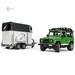 Внедорожник Land Rover Defender Station Wagon с прицепом-коневозкой и лошадью, Bruder дополнительное фото 3.