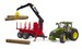 Ігровий трактор John Deere 1:16 з причепом-лісовозом та маніпулятором, Bruder дополнительное фото 2.