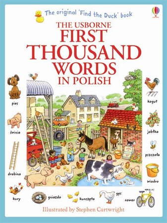 Обучение чтению, азбуке: First thousand words in Polish [Usborne]