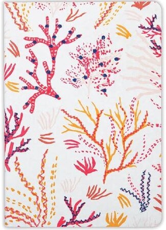 Блокноти та щоденники: Handmade Embroidered Journal. Coral