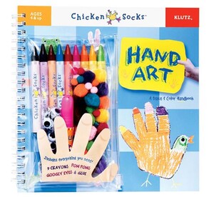 Книги для детей: Hand Art: A Trace and Colour Handbook