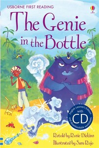 Обучение чтению, азбуке: The Genie in the Bottle + CD [Usborne]