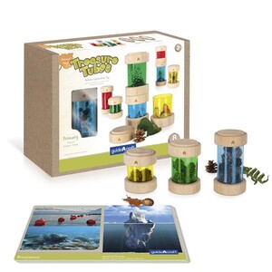 Сенсорное развитие: Игровой набор Guidecraft Natural Play Сокровища в цветных баночках