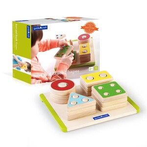 Игры и игрушки: Деревянная логическая пирамидка Guidecraft Manipulatives Фигуры геометрии
