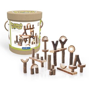 Деревянные конструкторы: Деревянный игровой набор Guidecraft Natural Play Палки и бруски, 36 шт.