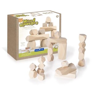 Кубики, сортеры и пирамидки: Набор деревянных блоков Guidecraft Natural Play Стоунхендж