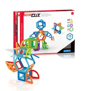 Игры и игрушки: Магнитный конструктор Guidecraft PowerClix Frames, 74 детали
