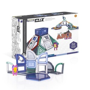 Ігри та іграшки: Магнітний конструктор Guidecraft PowerClix Explorer Series Архітектура, 52 деталі