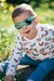 Детские солнцезащитные очки Koolsun Flex бирюзово-серые 3+ дополнительное фото 1.