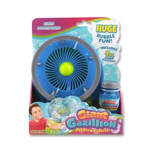 Ігри та іграшки: Генератор мильних бульбашок Gazillion Гігант вентилятор, в наборі розчин 118 мл GZ36132