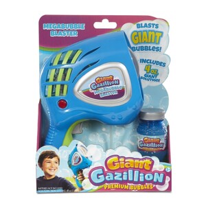 Спортивні ігри: Генератор мильних бульбашок Gazillion Гігант автоматичний бластер, в наборі розчин 118 мл GZ36444