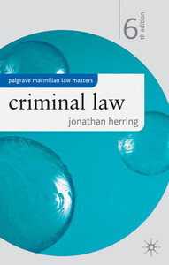 Книги для взрослых: Criminal Law 6 th edition
