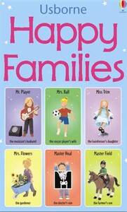 Пізнавальні книги: Happy families [Usborne]