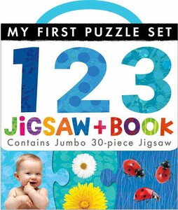 Для самых маленьких: My First Puzzle Set: 123 Jigsaw and Book