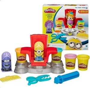 Лепка и пластилин: Плей-До Игровой набор "Миньоны в парикмахерской", Play-Doh