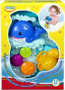 Игры и игрушки: Игрушка для ванной BeBeLino Дельфин Водяное колесо (58002)