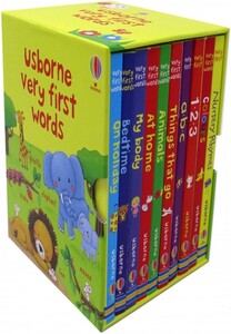 Книги про тварин: Usborne Very First Words - коллекция из 10 книг