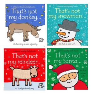 Тактильные книги: Thats Not My Christmas Collection 4 Books Set (Touchy-Feely Board Books)