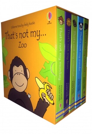 Для самых маленьких: Usborne Touchy-Feely Books Thats Not My Zoo Collection 5 Books Box Set