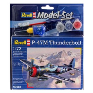 Игры и игрушки: Истребитель-бомбардировщик Revell Model Set P-47 M Thunderbolt 1:72 (63984)