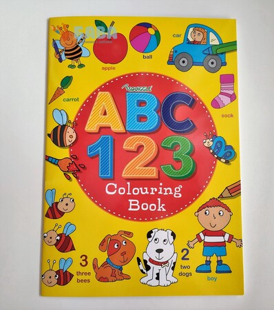 Обучение письму: ABC 123 Colouring Book