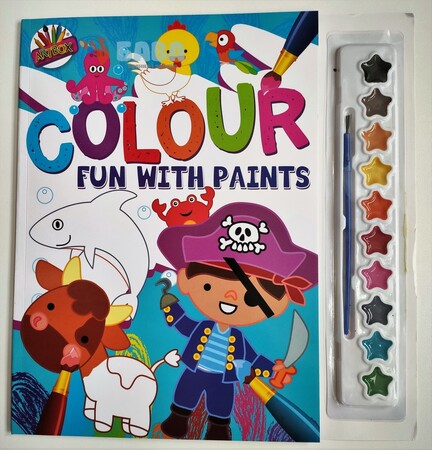 Рисование, раскраски: Раскраска в комплекте с красками и кисточкой Пират, Grafix
