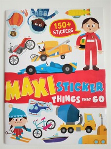Книги для дітей: Things That Go (книга "Транспорт" с наклейками)