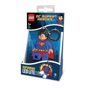 Фігурки: IQ Hong Kong - Брелок-ліхтарик Лего Супергерої «Супермен» (LGL-KE39)