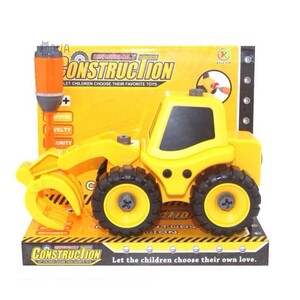 Пластмассовые конструкторы: Разборная модель Трактор с погрузчиком, Kaile Toys