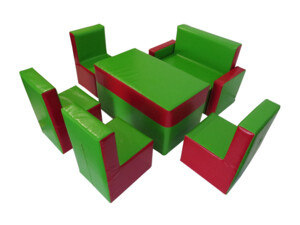 Дитяча кімната: Комплект детской мебели "Гостинка Люкс" (Диван-1, Кресло-2, Стул 2, Стол - 1)