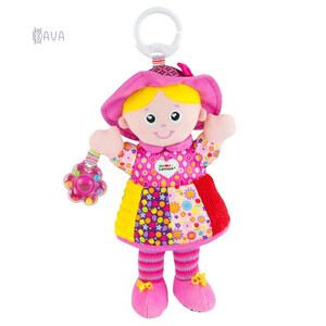 Ігри та іграшки: М'яка іграшка-підвіска «Лялька Емілі з брязкальцем», Lamaze