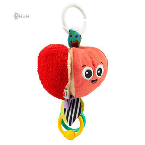 Игрушки на коляску и кроватку: Мягкая игрушка-подвеска «Яблочко с прорезывателем», Lamaze