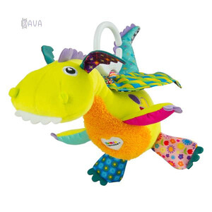 Игрушки на коляску и кроватку: Мягкая игрушка-подвеска «Дракончик машет крыльями», Lamaze