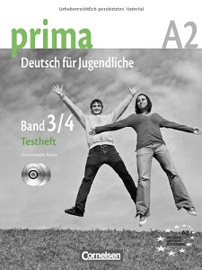 Книги для дітей: Prima-Deutsch fur Jugendliche 3/4 (A2) Testheft mit Audio CD's