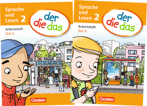 Книги для дітей: der die das - 2 Arbeitsheft  A/B, 2 Hefte