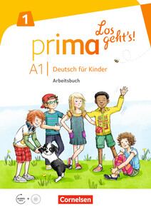 Книги для дітей: Prima Los geht's! A1.1 Arbeitsbuch mit Audio-CD und Stickerbogen