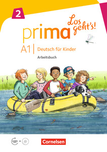 Книги для дітей: Prima Los geht's! A1.2 Arbeitsbuch mit Audio-CD und Stickerbogen