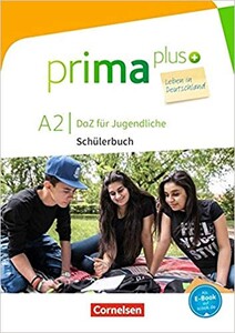 Книги для дітей: Prima plus A2 Leben in Deutschland Schulerbuch mit MP3-Download