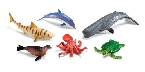 Обитатели моря: Большие игровые фигурки морских животных Learning Resources