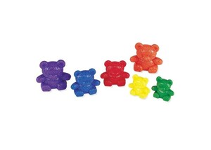 Развивающие игрушки: Набор фигурок медведей разных по весу (набор из 48 шт.) Learning Resources