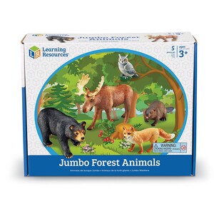 Игры и игрушки: Большие игровые фигурки животных в лесу Learning Resources
