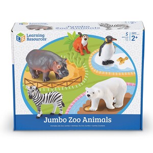 Великі ігрові фігурки тварин зоопарку Learning Resources