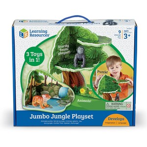 Игры и игрушки: Развивающий набор-пазл "Животные в джунглях" Learning Resources