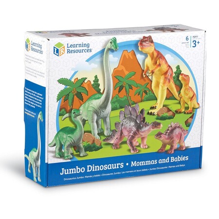Динозавры: Игровые фигурки динозавров: "Мамы и детёныши" Learning Resources