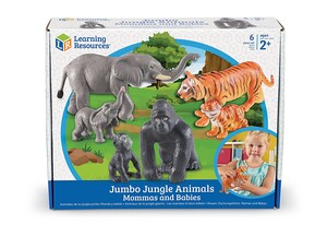 Игры и игрушки: Игровые фигурки животных в джунглях: "Мамы и детёныши" Learning Resources