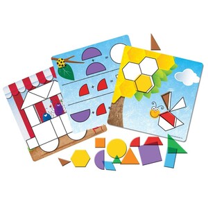 Початкова математика: Навчальний ігровий набір Learning Resources Кольорова геометрія
