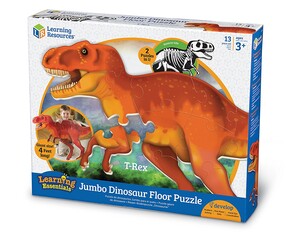 Игры и игрушки: Большой напольный пазл "Тираннозавр" Learning Resources