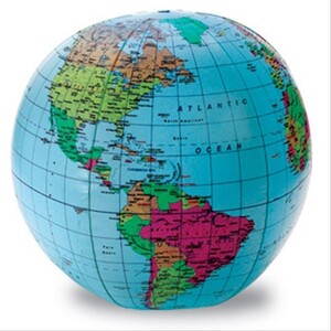 Астрономія та географія: Надувний глобус (30 см) Learning Resources